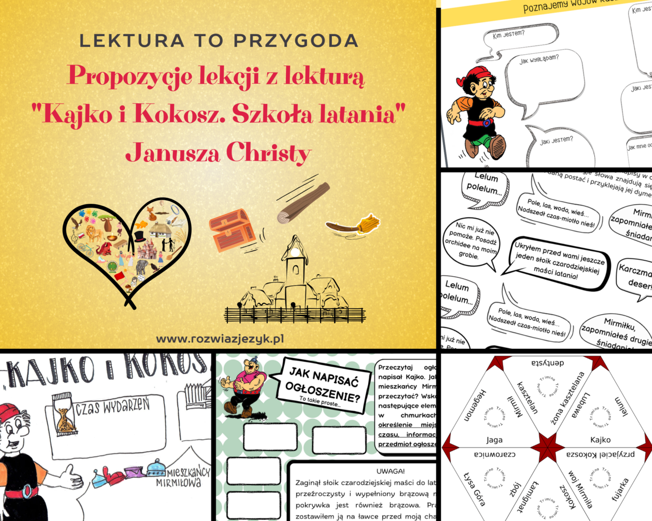 „Kajko i Kokosz. Szkoła latania” – propozycje lekcji z lekturą