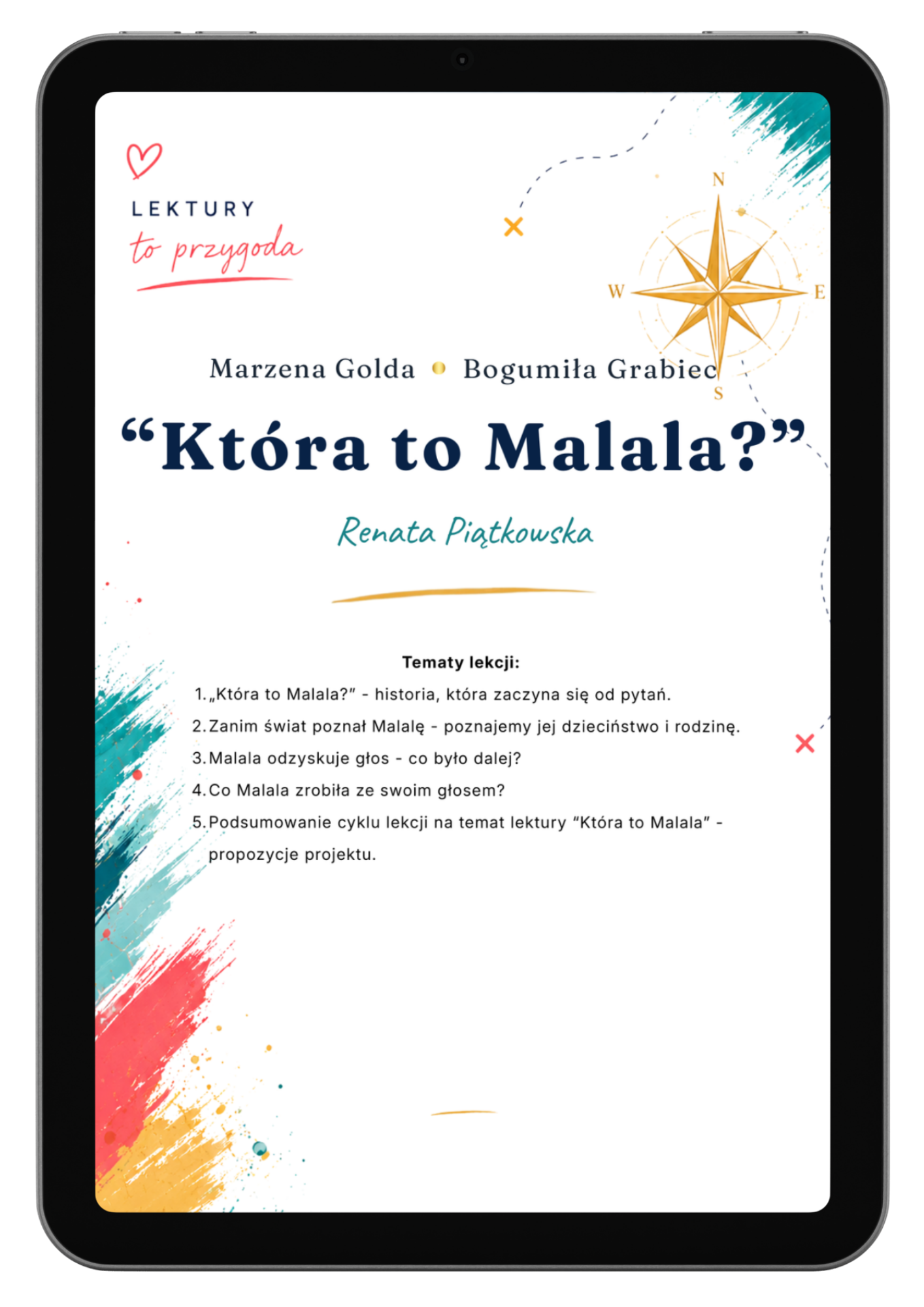 E-book „Która to Malala?” Renaty Piątkowskiej: gotowy cykl 5 scenariuszy, karty pracy i materiały dla nauczyciela języka polskiego