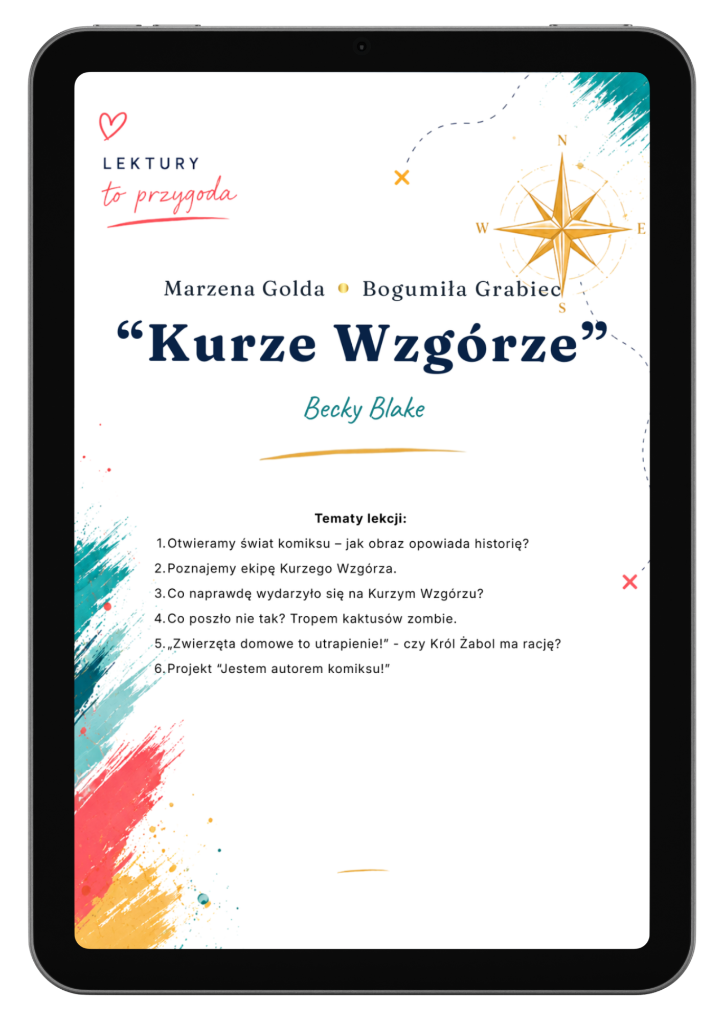 E-book „Kurze Wzgórze" Becky Blake: gotowy cykl 6 scenariuszy, karty pracy i materiały dla nauczyciela języka polskiego